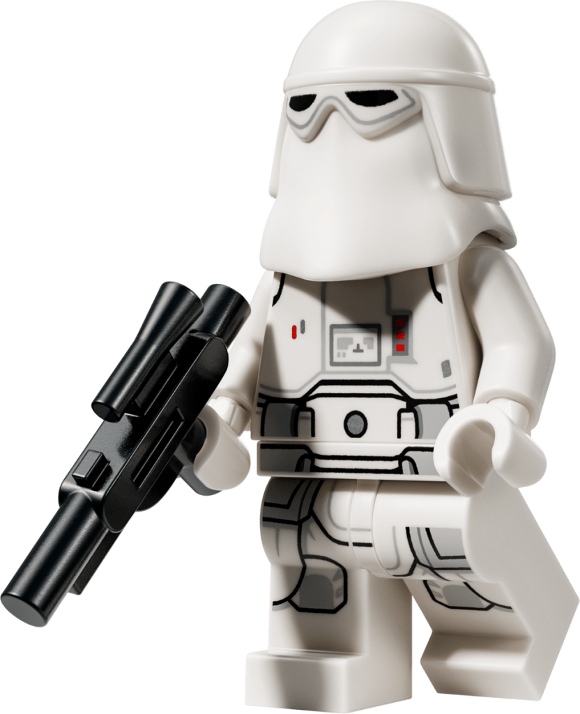 A toy figurine of a white figure holding a gun