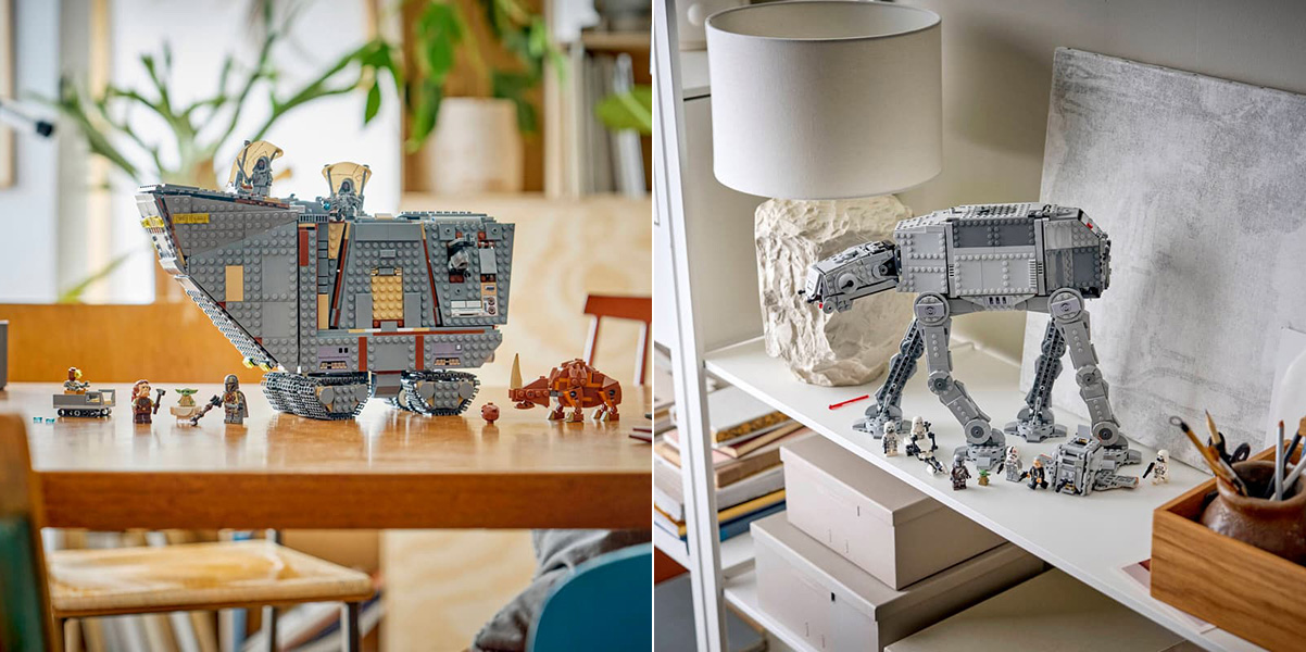 A collage of toys on a shelf