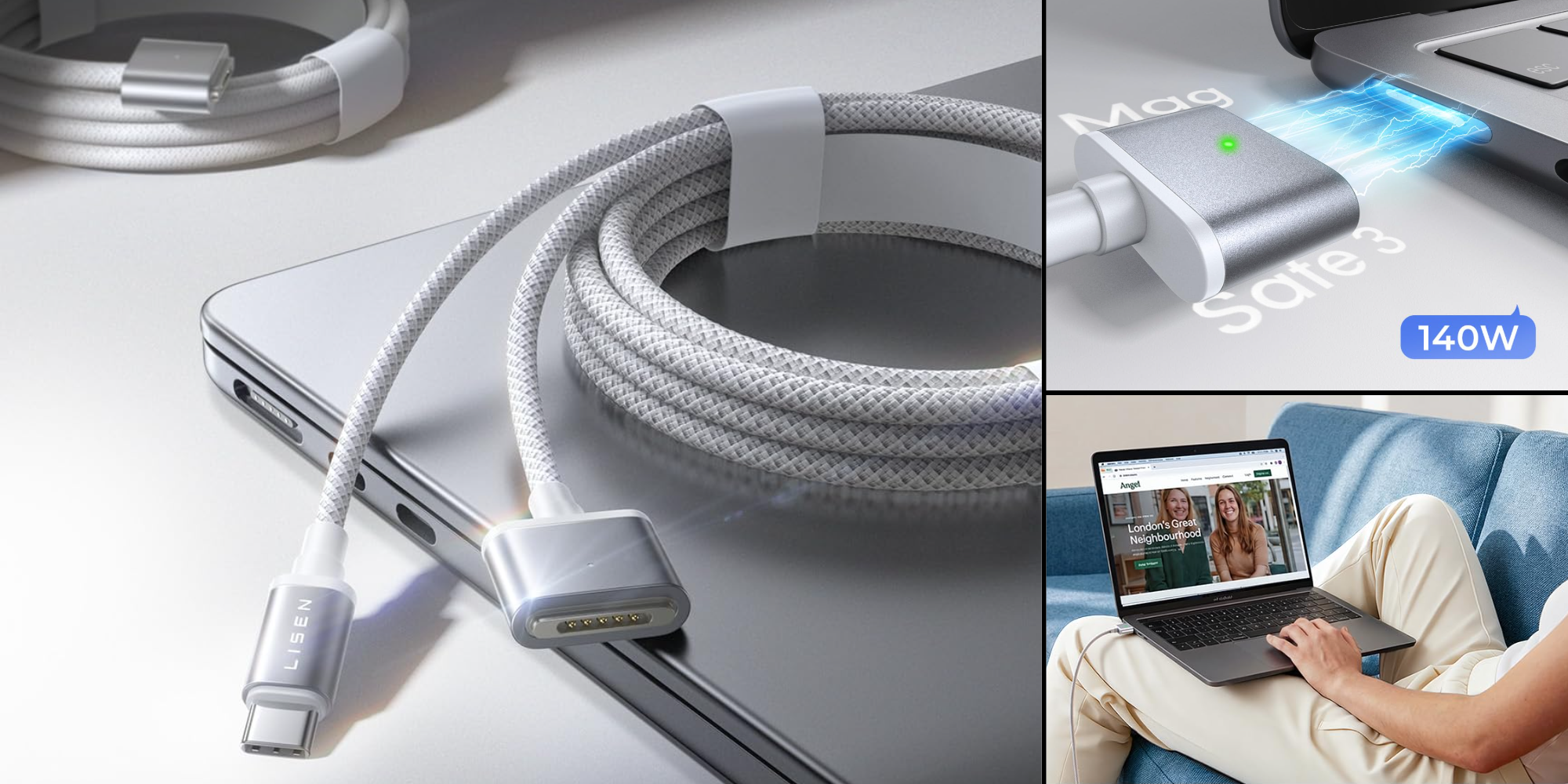 Score a spare 140W MagSafe 3 cable for your MacBook while this