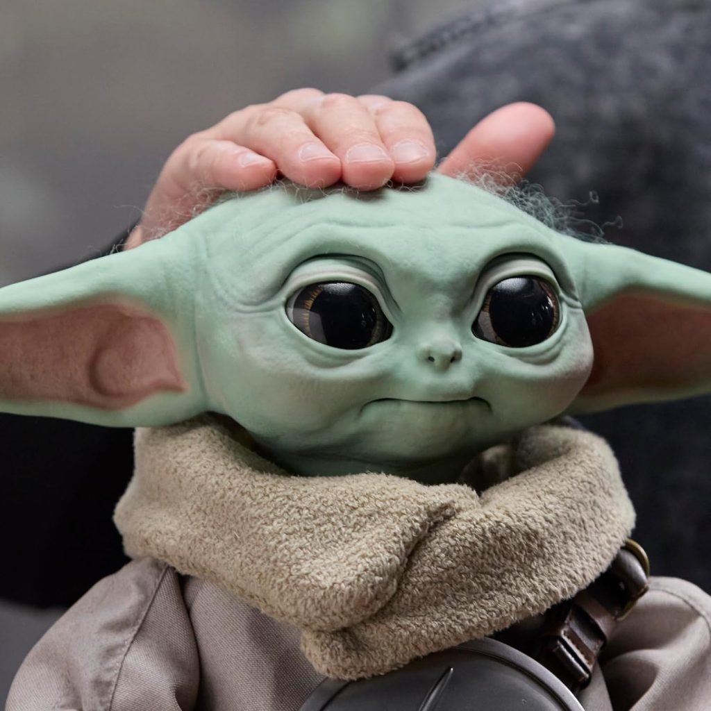 A person holding a toy
