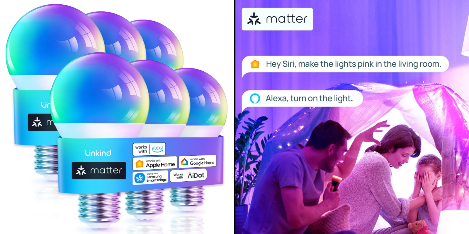 A man and a man with a light bulb