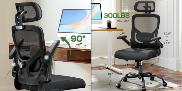 A collage of a chair and a desk