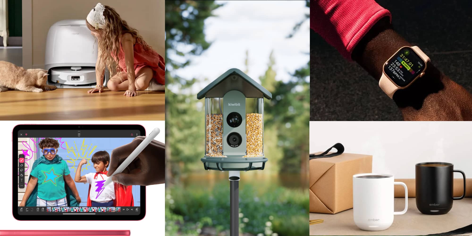 A collage of different objects