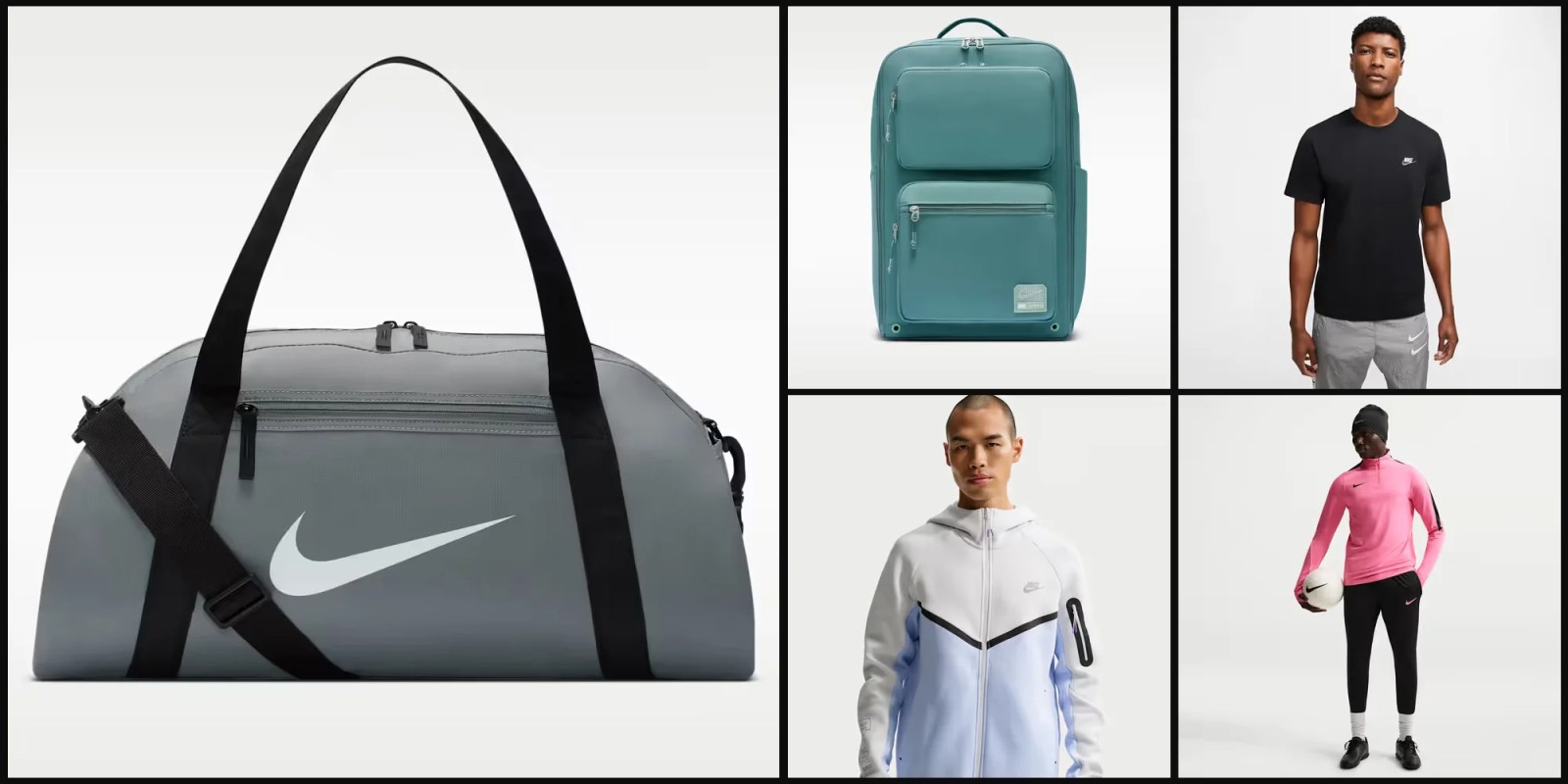 A collage of different bags