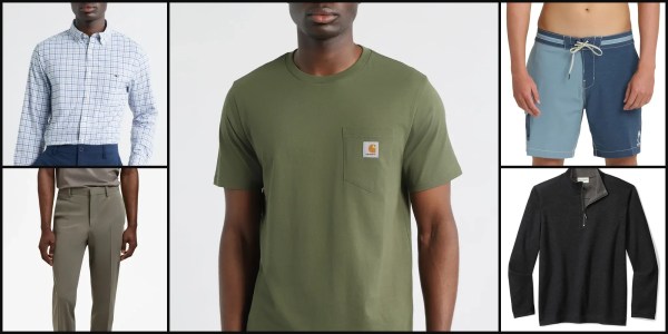 A man wearing a green shirt