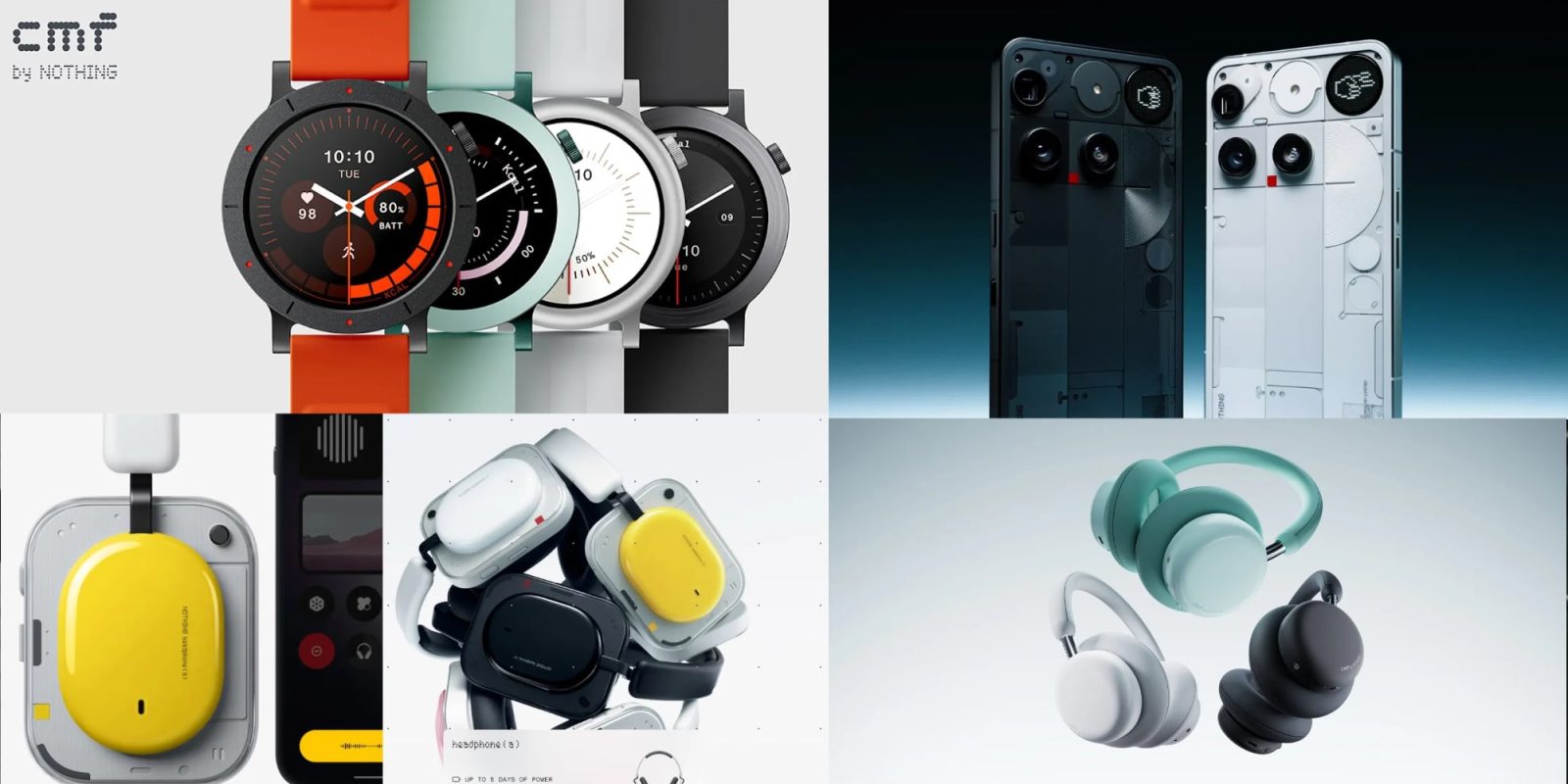 A collage of different watches