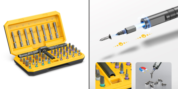 A close up of a tool box