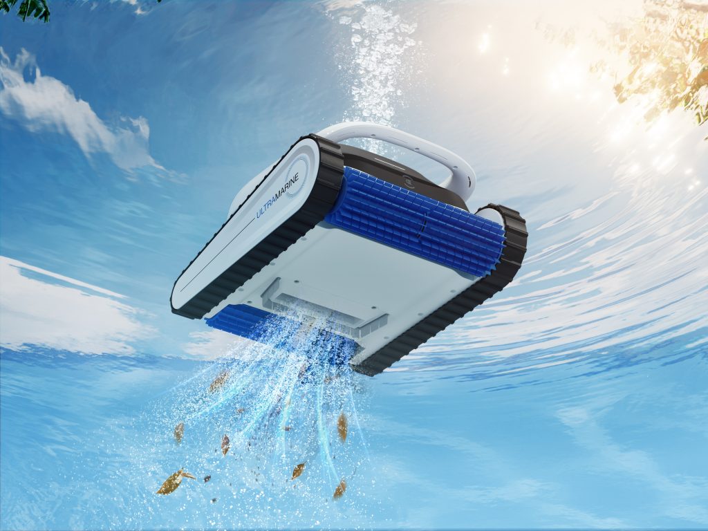 A robot swimming in the water