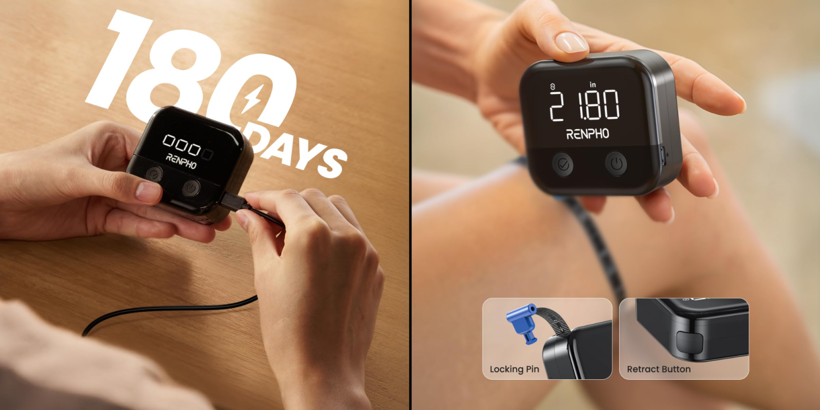 A person holding a device