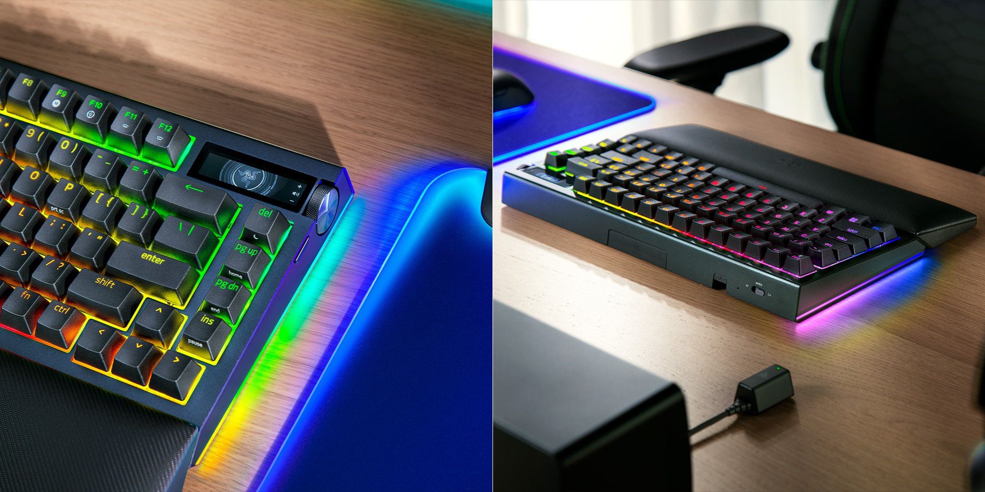 Image showing renders of Razer's BlackWidow V4 75 keyboard.
