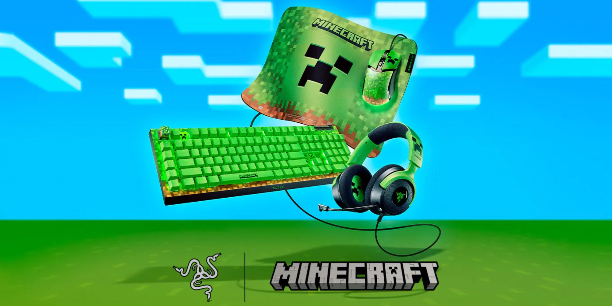 A computer keyboard and headphones