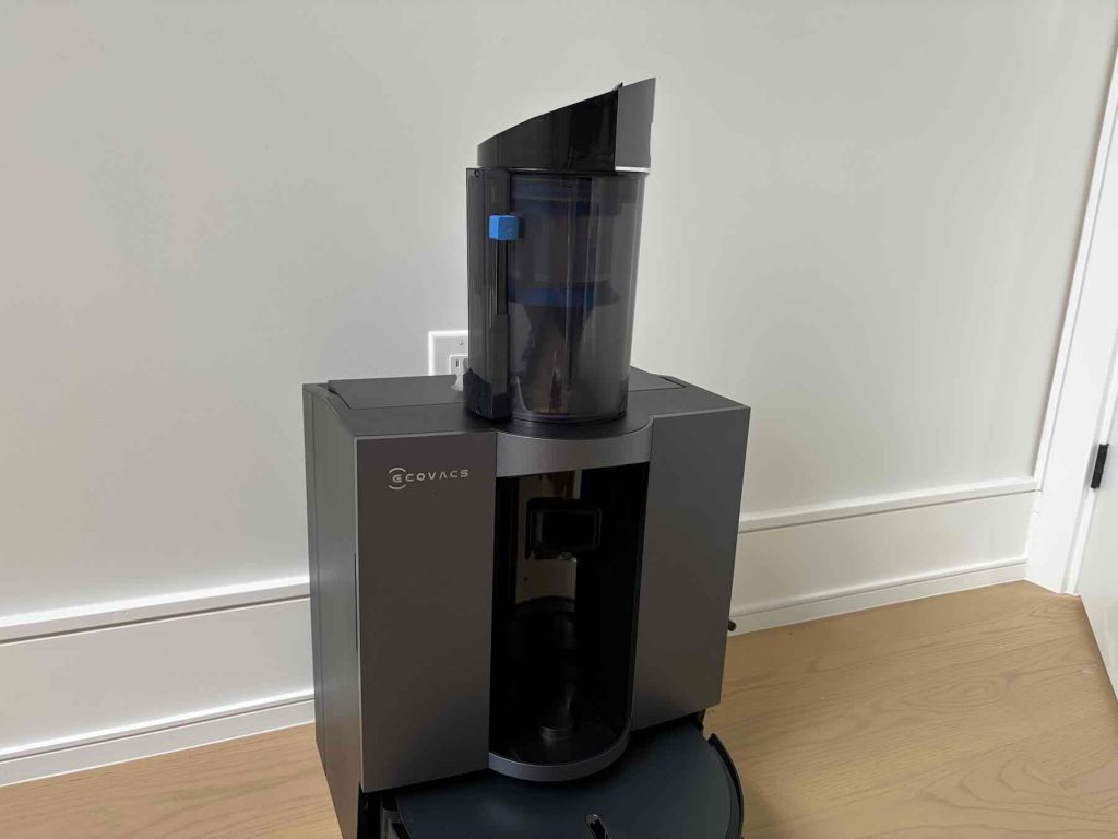 A machine on a wood floor