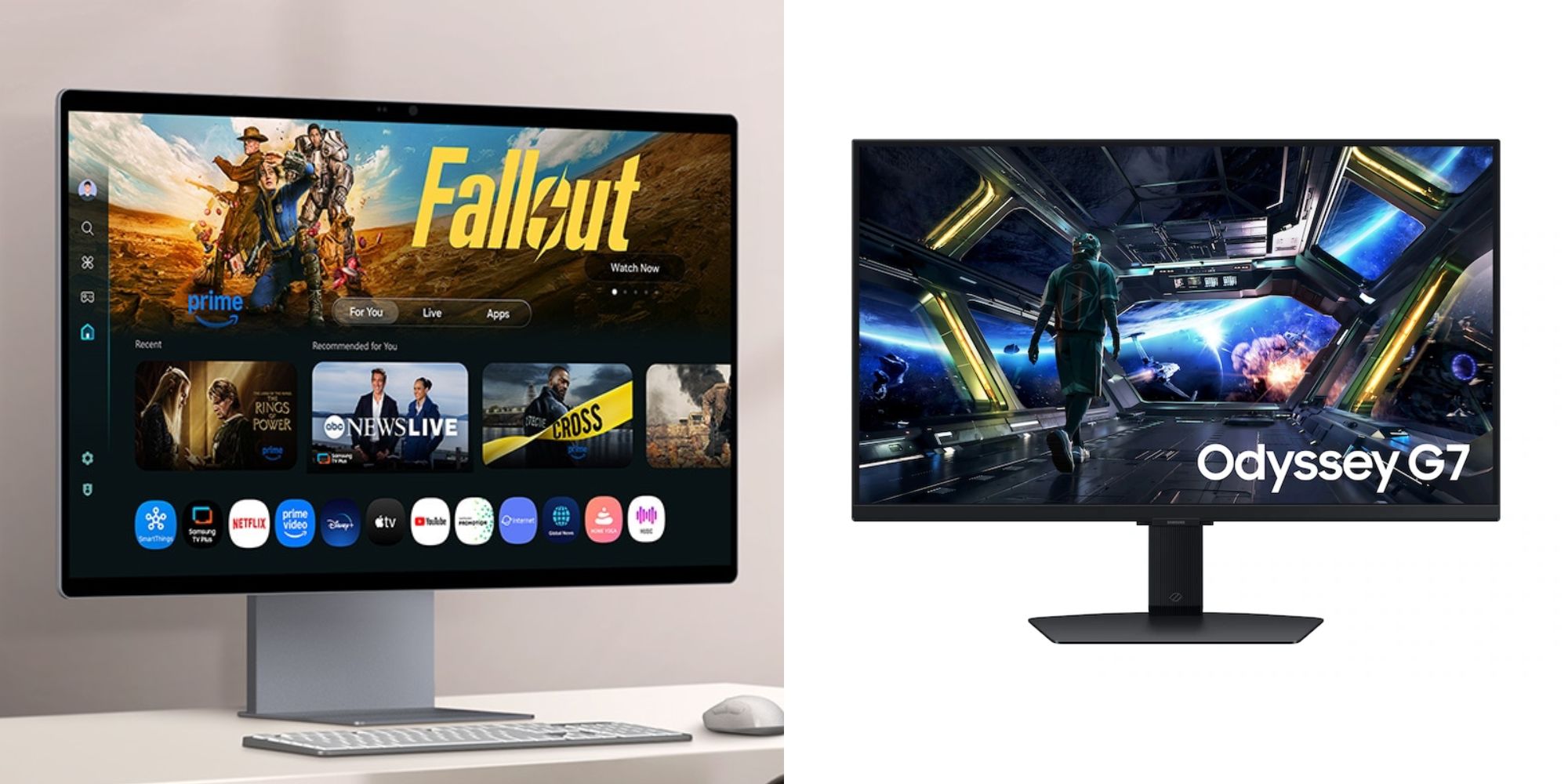 Image showing renders of Samsung monitors.