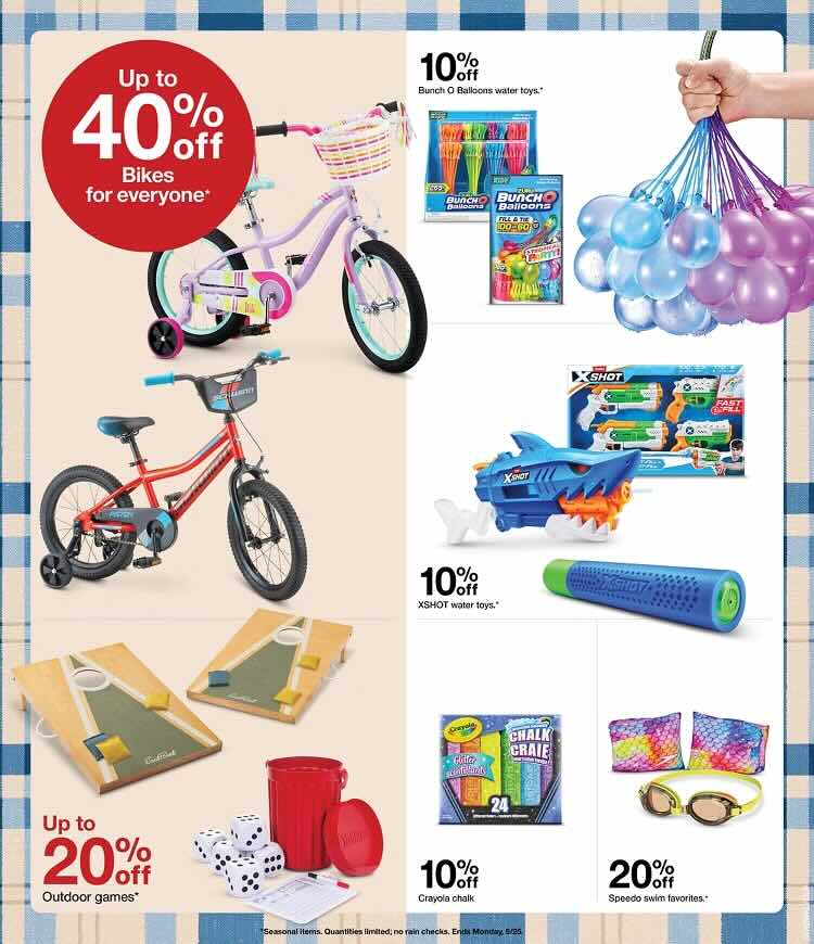 A advertisement for a toy store