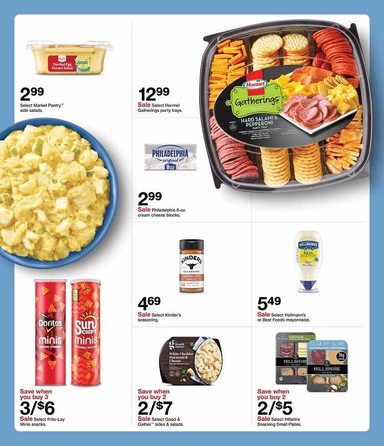 A page with a variety of food items