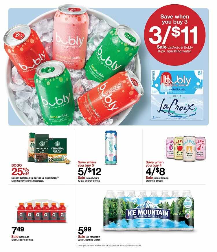 A advertisement for a grocery store