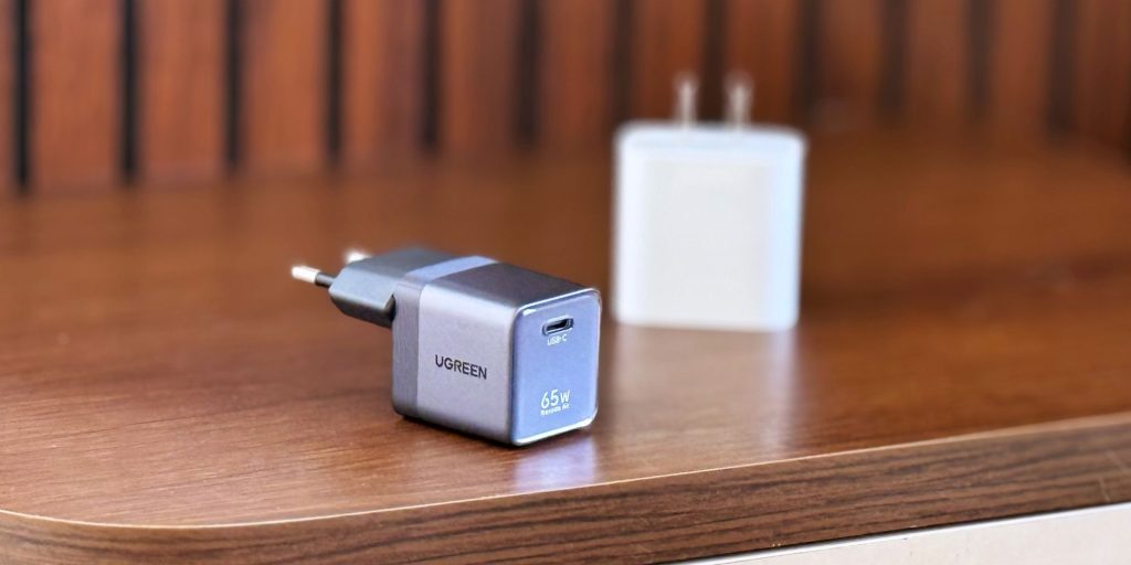 A charger on a table
