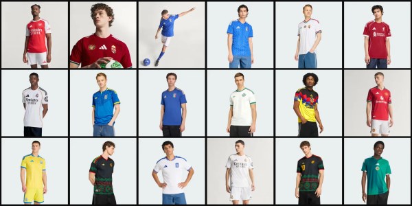 A collage of a man wearing a football uniform