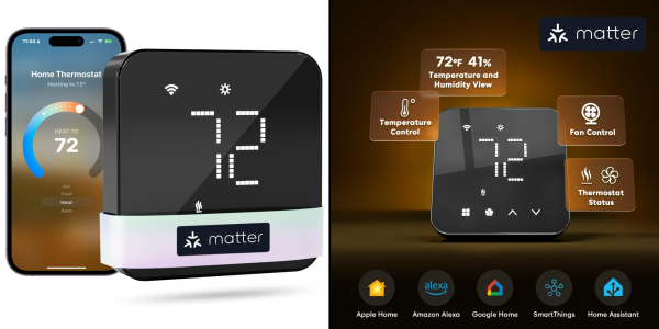 A digital device with a temperature display