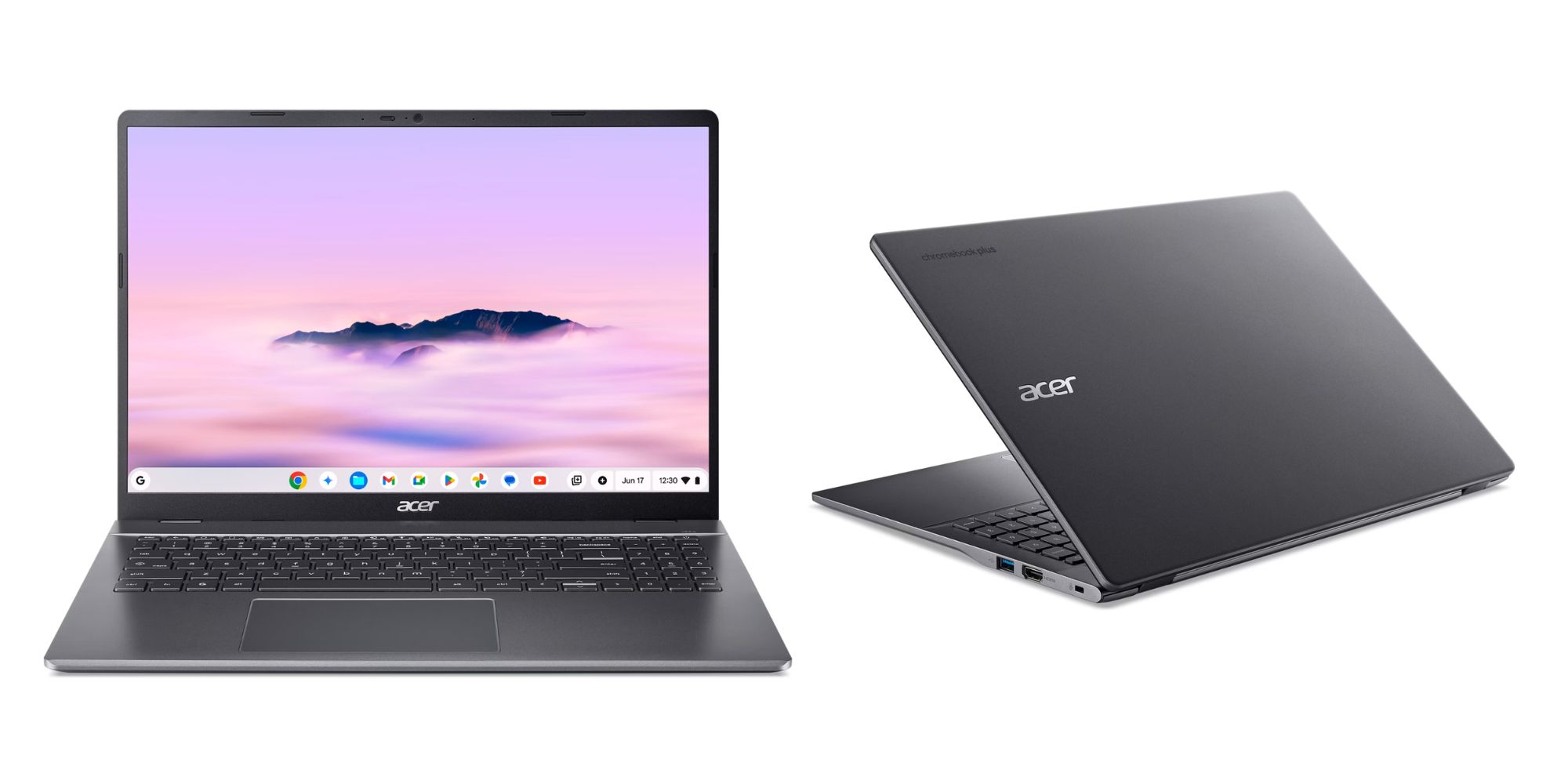 Image showing renders of Acer's Chromebook Plus laptop.