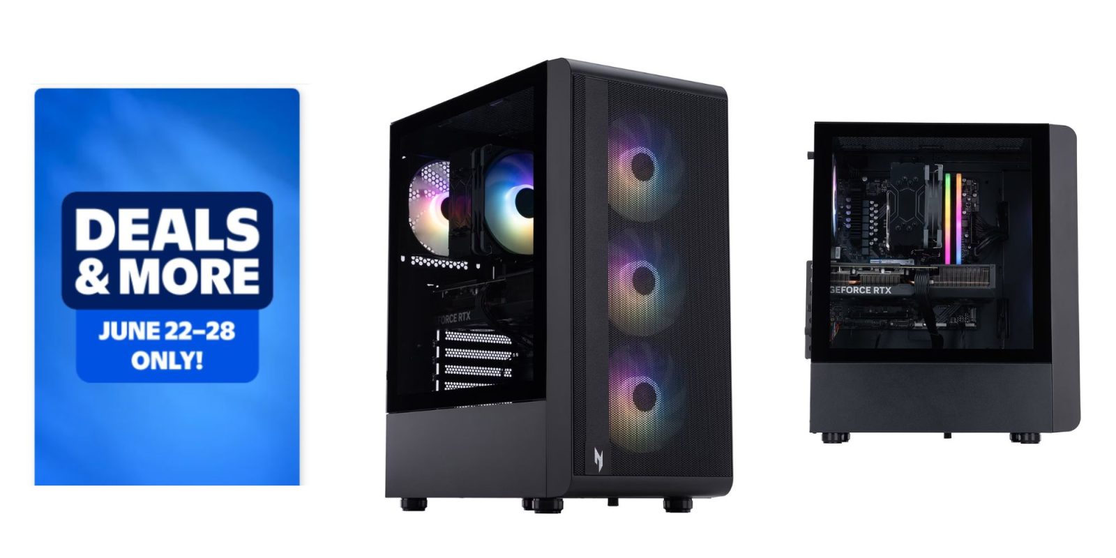 A computer tower with many different colors