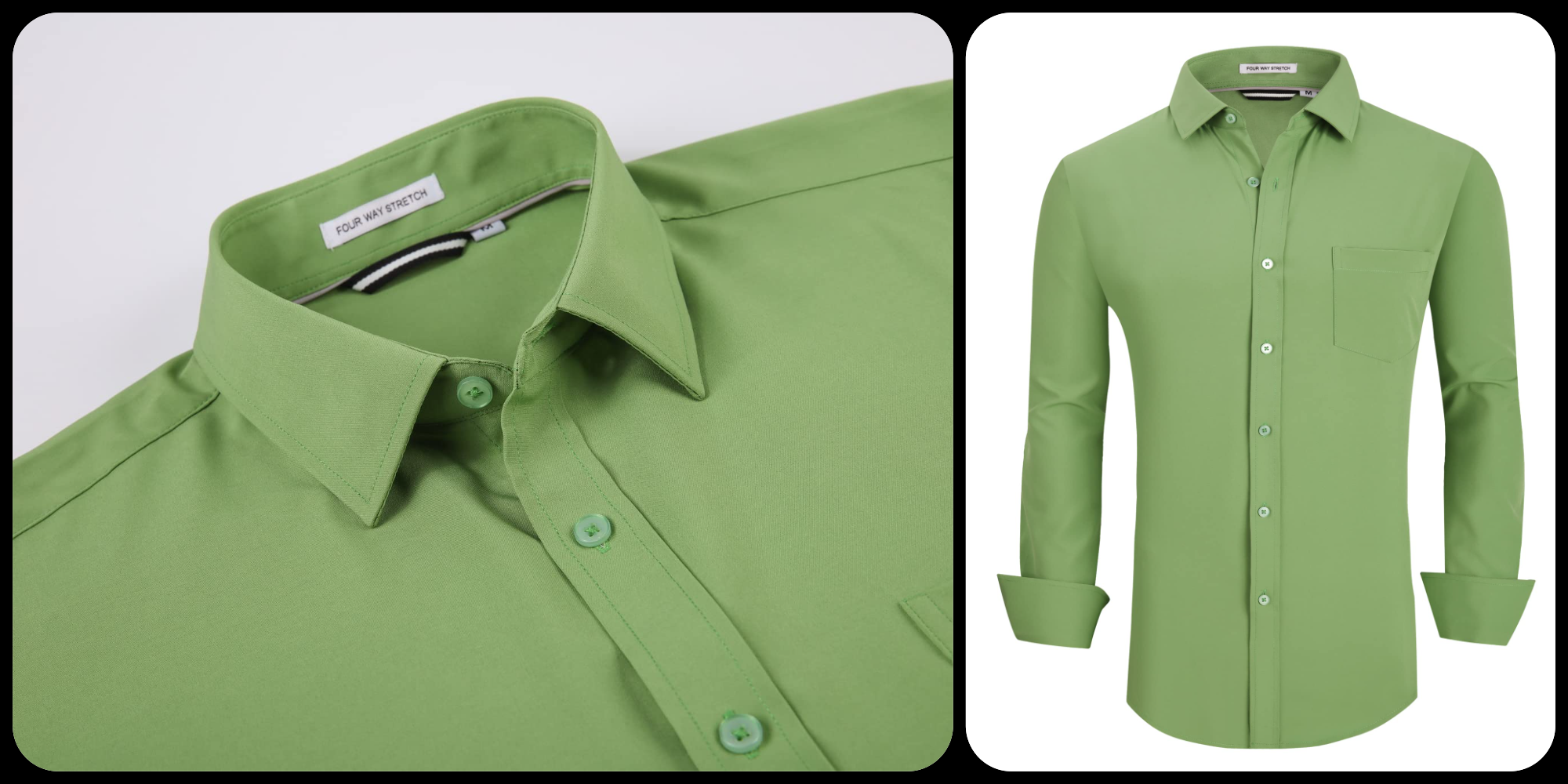 These wrinkle-free button-down shirts are priced as low as $12.50 right now (50% off)