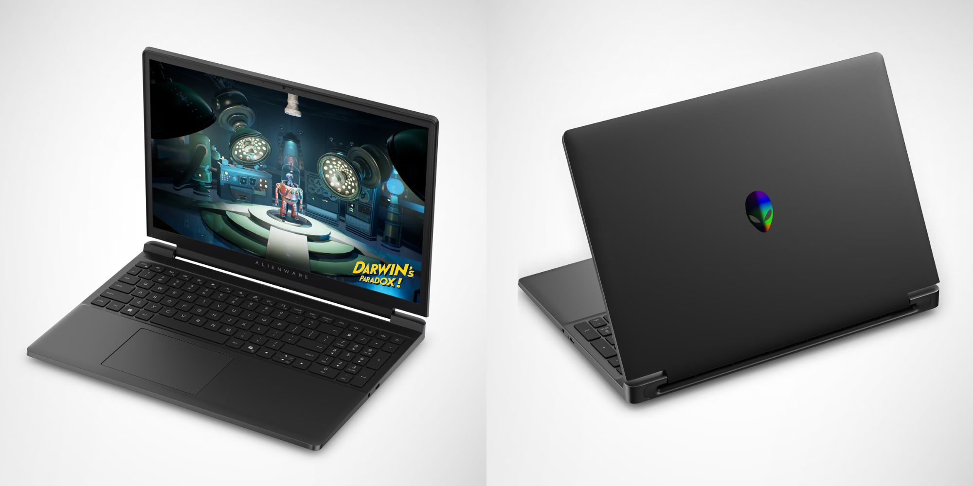 Image showing renders of an Alienware gaming laptop.