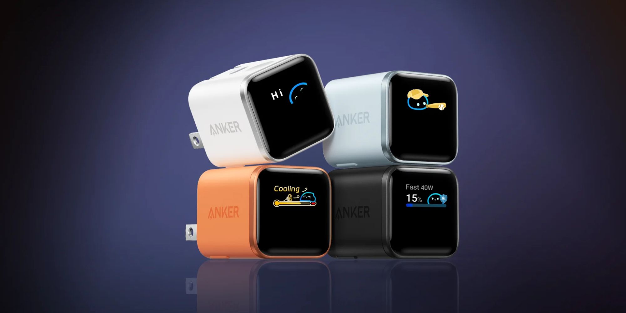 Image showing a stack of Anker's latest 45W Nano smart charger.