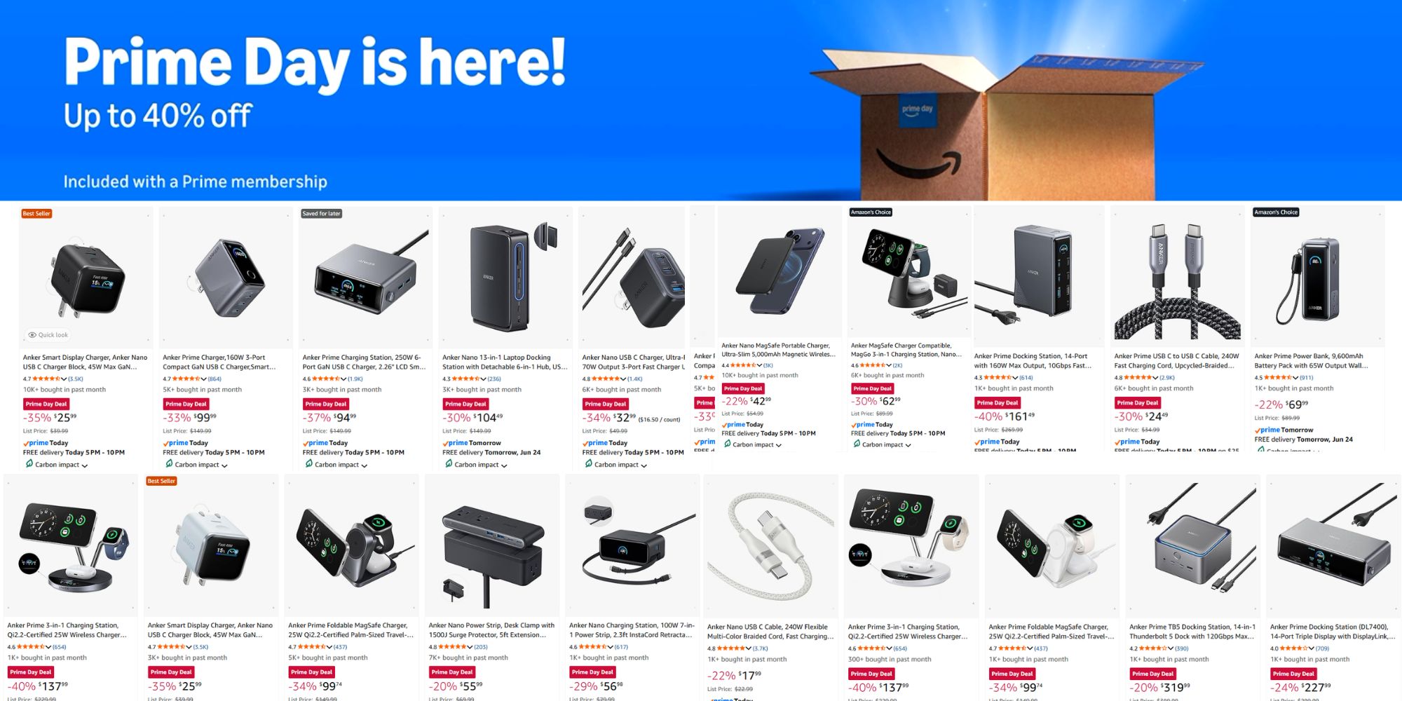 A screenshot of a website with a box and a box