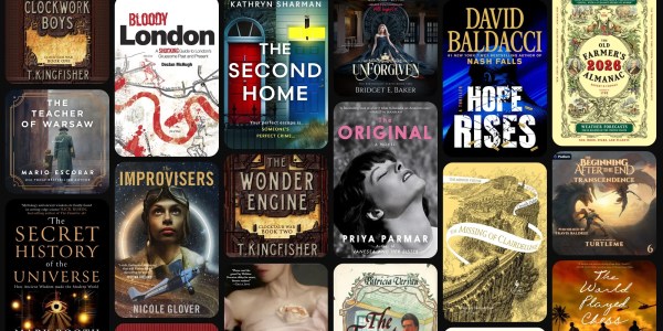 A collage of books