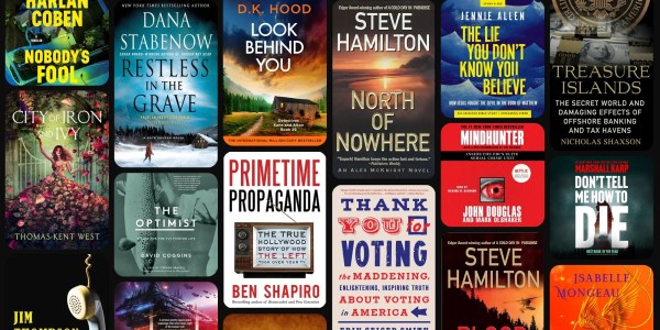 A group of books on a black background
