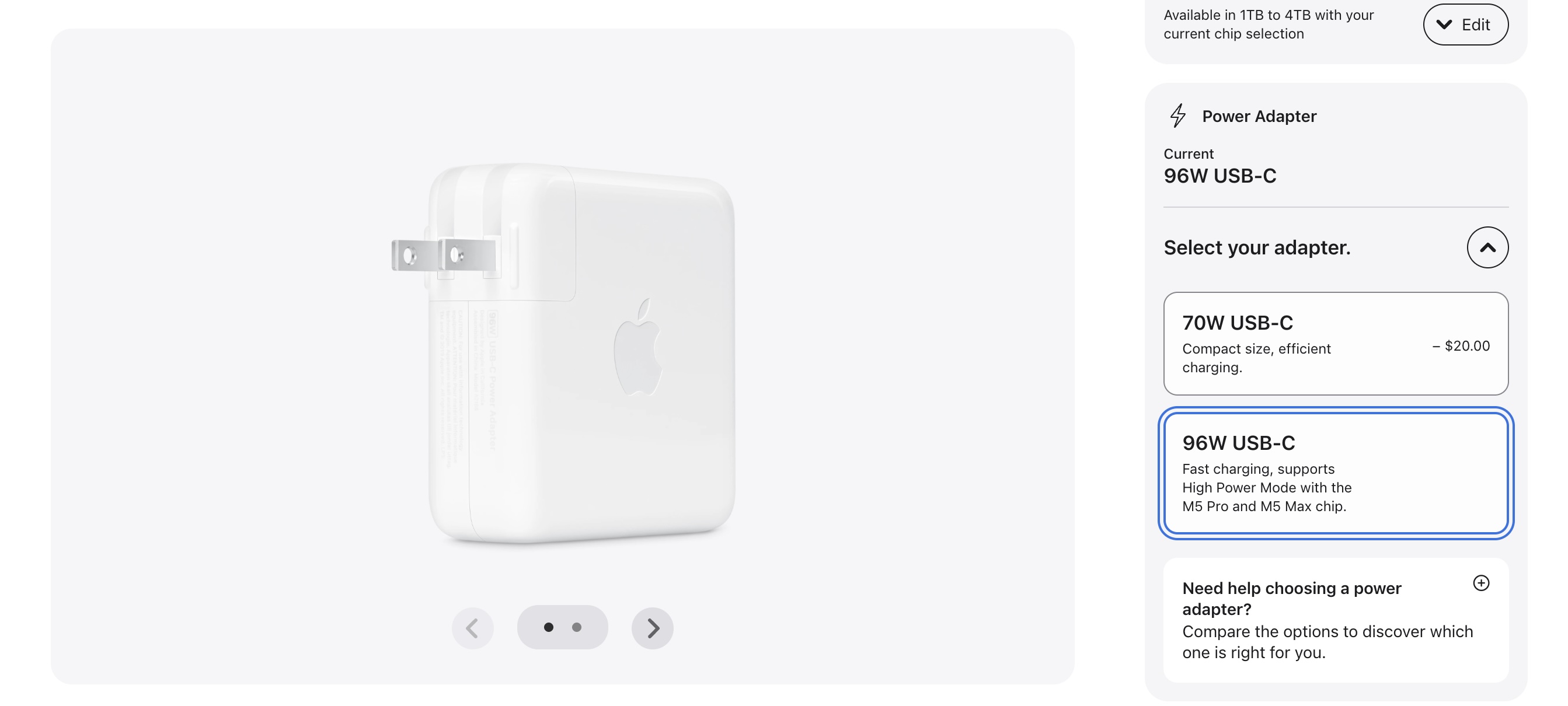 Most affordable M5 MacBook Pro with upgraded 96W Apple charger now