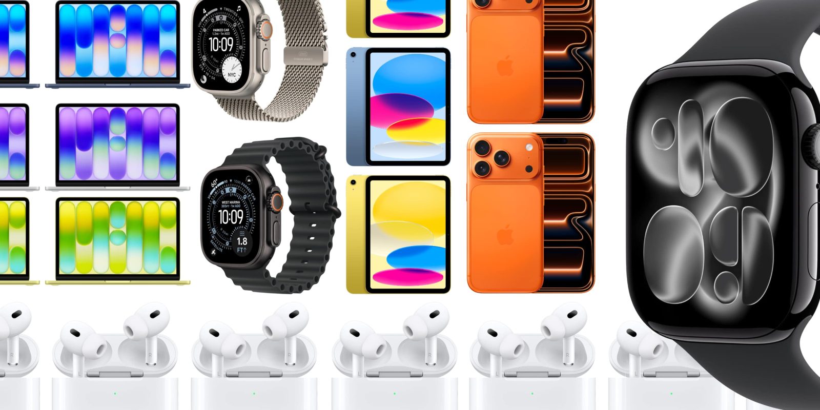 A group of electronic devices