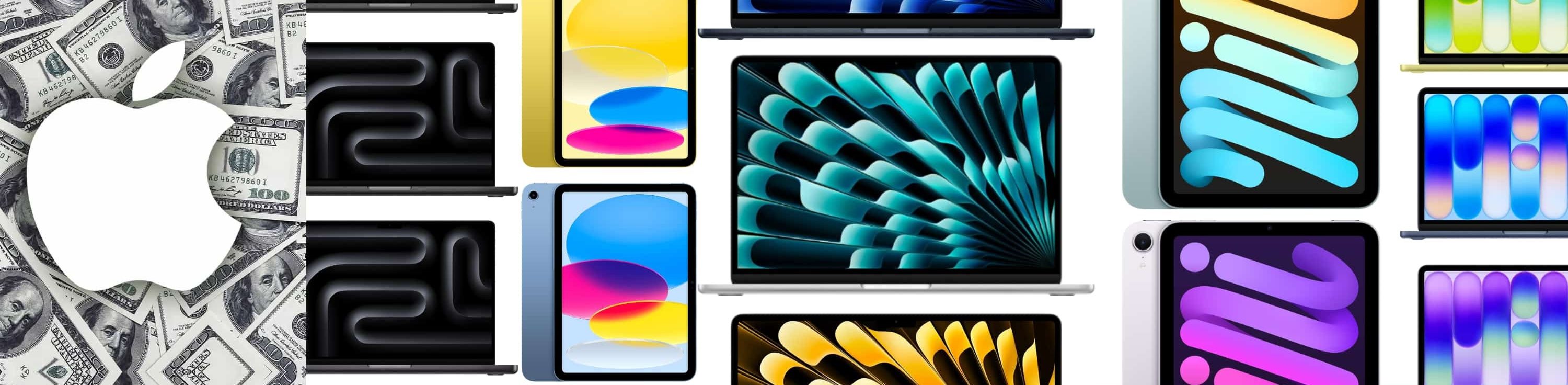 A group of different electronic devices