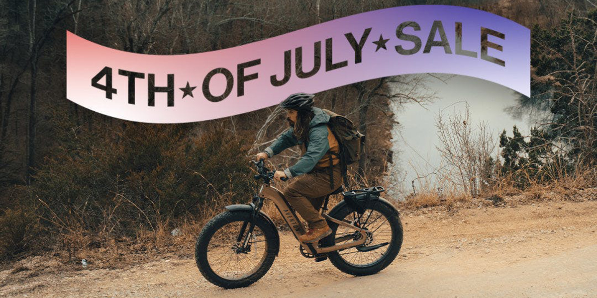 A man riding a bike