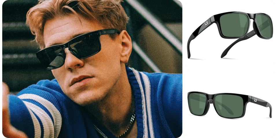 A man wearing sunglasses