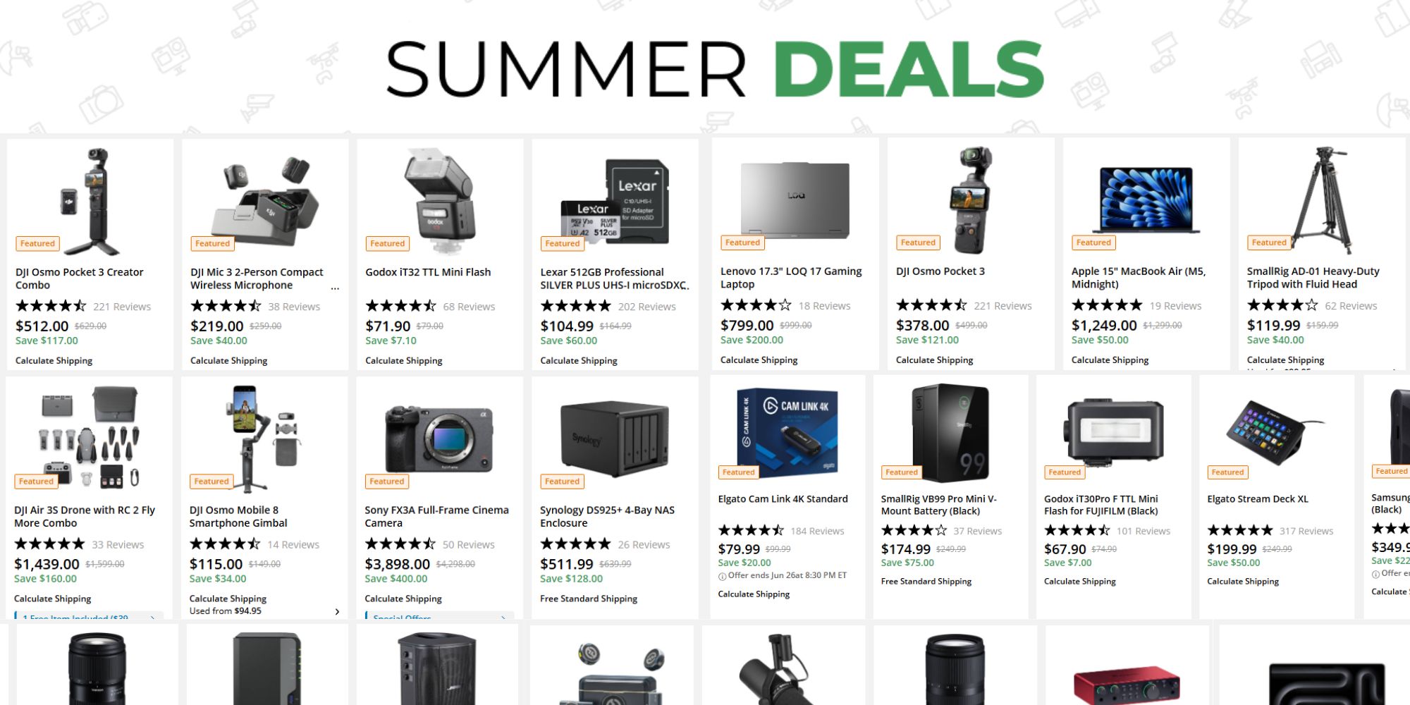 Huge B&H Summer sale now live for Prime Day: All-time lows on cameras, computers, SSDs, more from just $1
