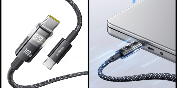 A close up of a cable