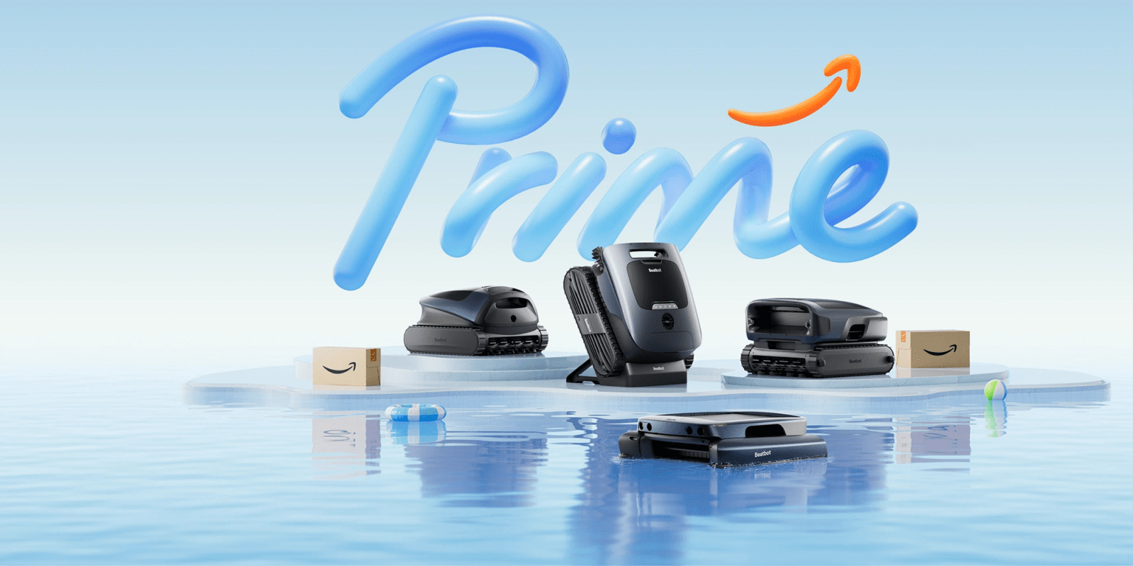 A group of electronic devices in water