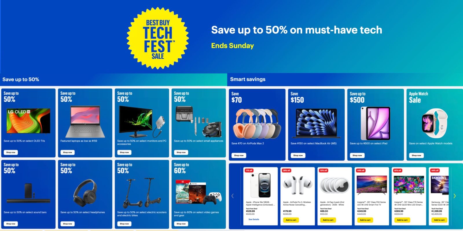 Best Buy Tech Fest 2026 Prime day sale