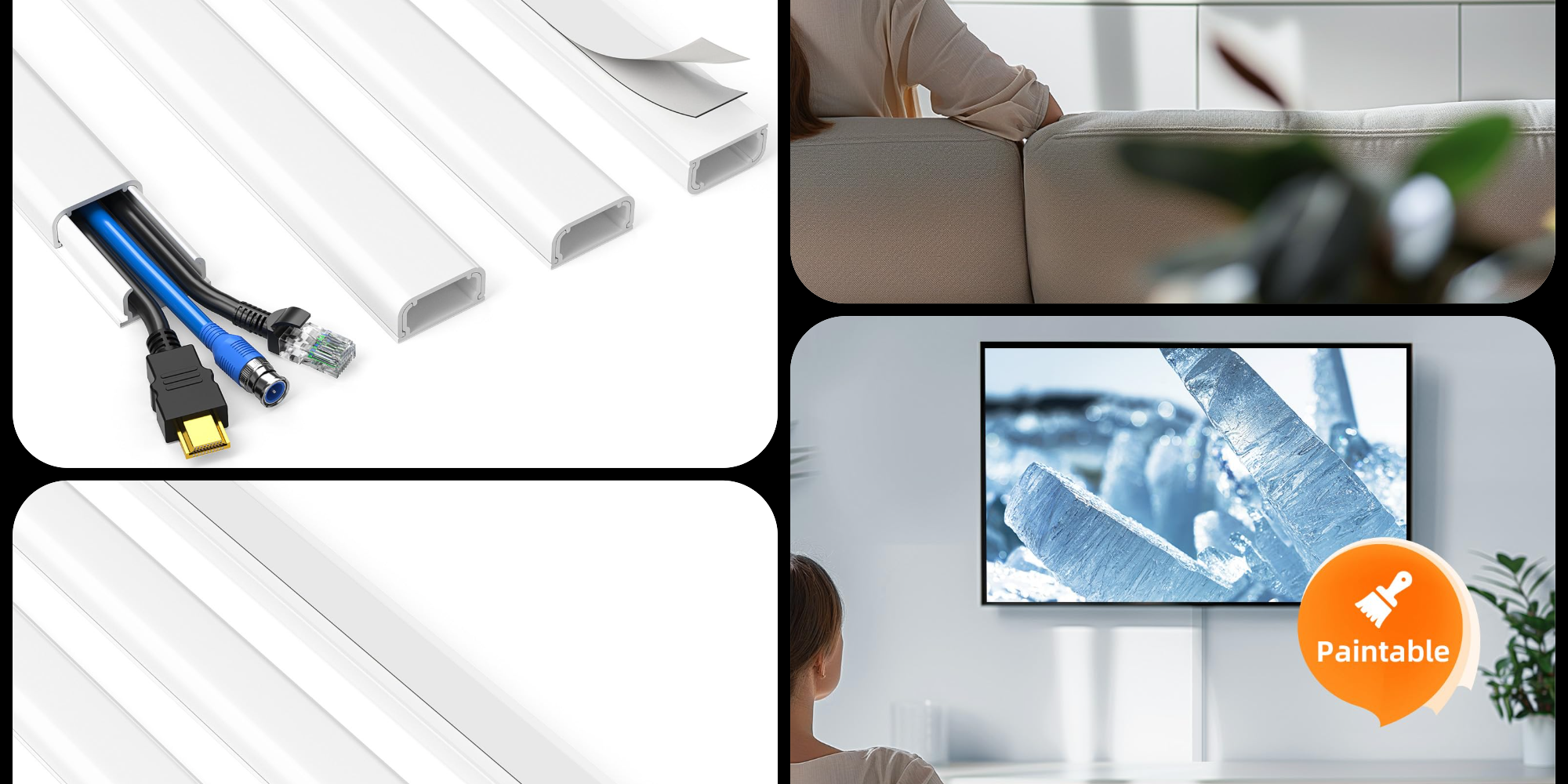 Clean up your TV setup while this cord cover kit is only $8 Prime shipped