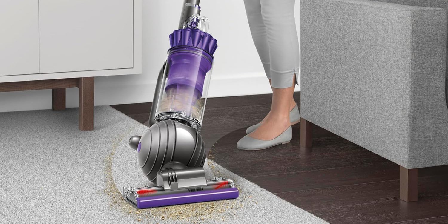 A vacuum cleaner on the floor