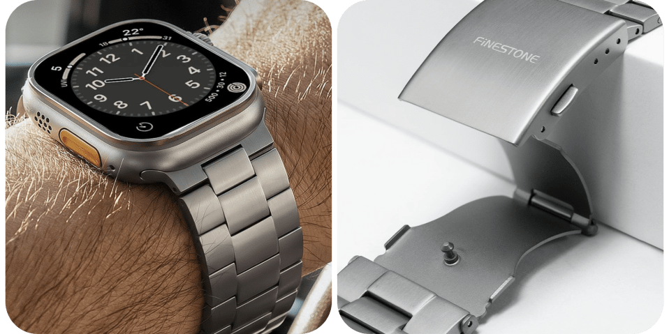 A close up of a watch