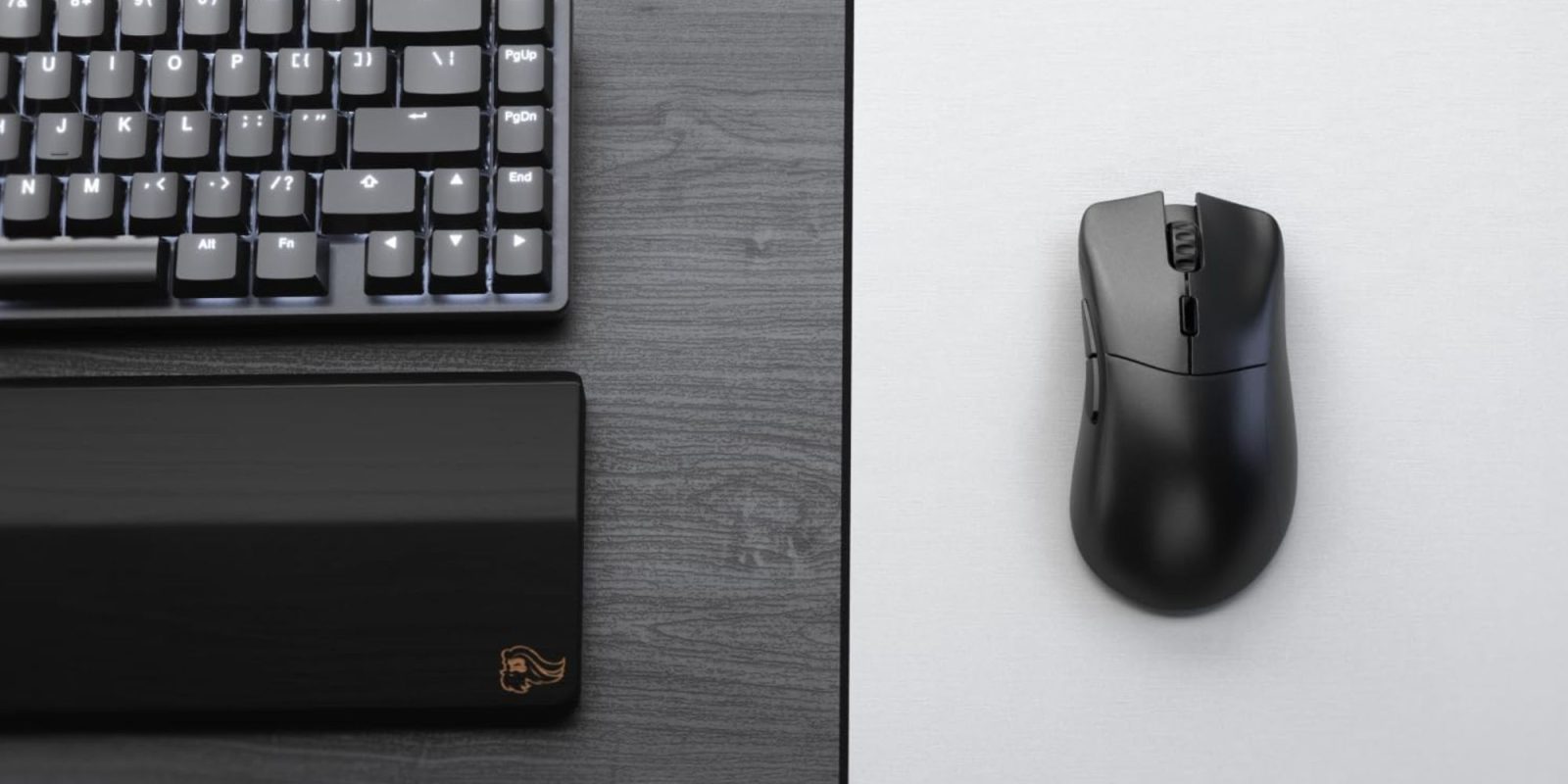 A keyboard and mouse on a table