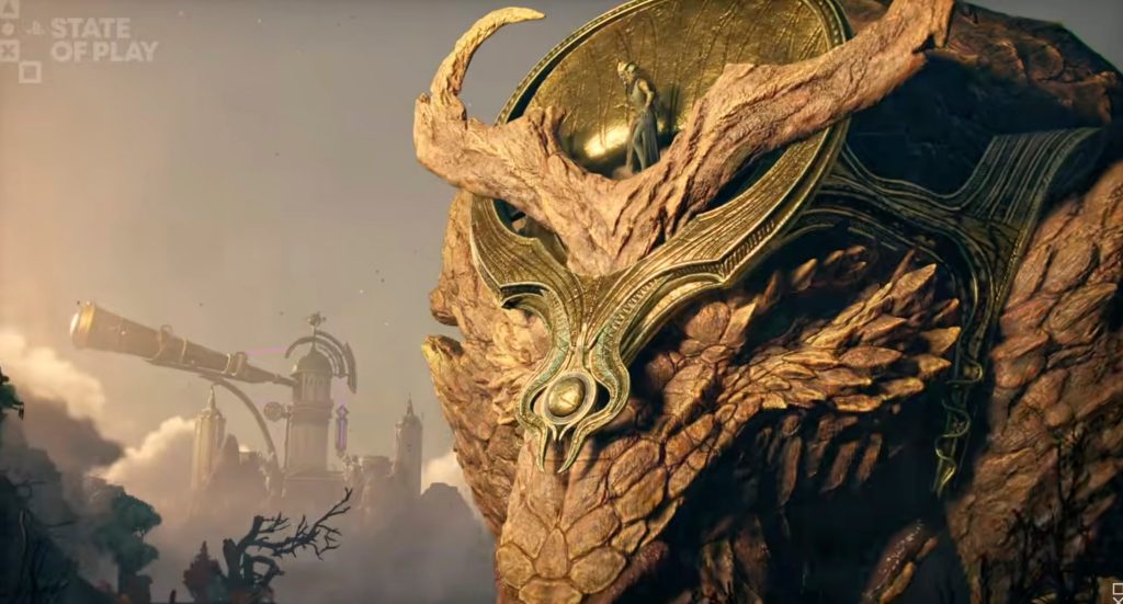 A video game art of a dragon