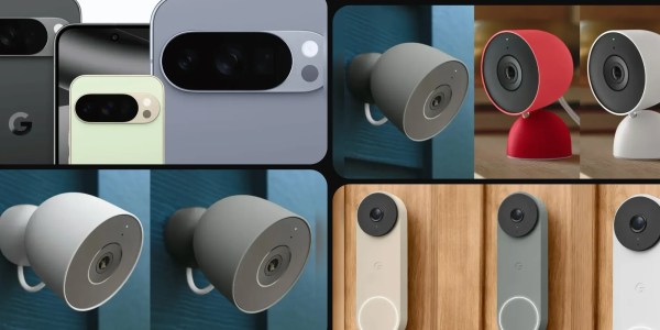 A collage of a camera
