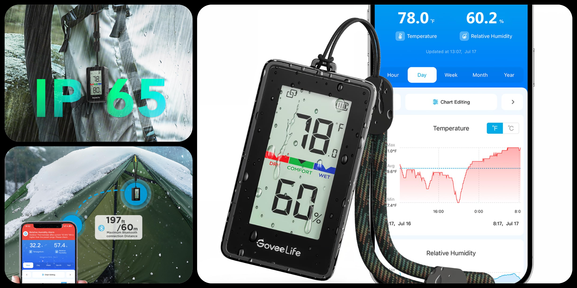 Govee’s smart 2-in-1 hygrometer grabs temperature and humidity readings while hiking, camping, more at $18 (Reg. $30)