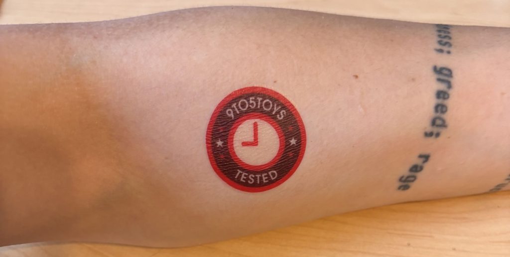 A close up of a tattoo on a person's arm
