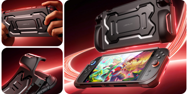 A video game controller and a hand holding a game controller