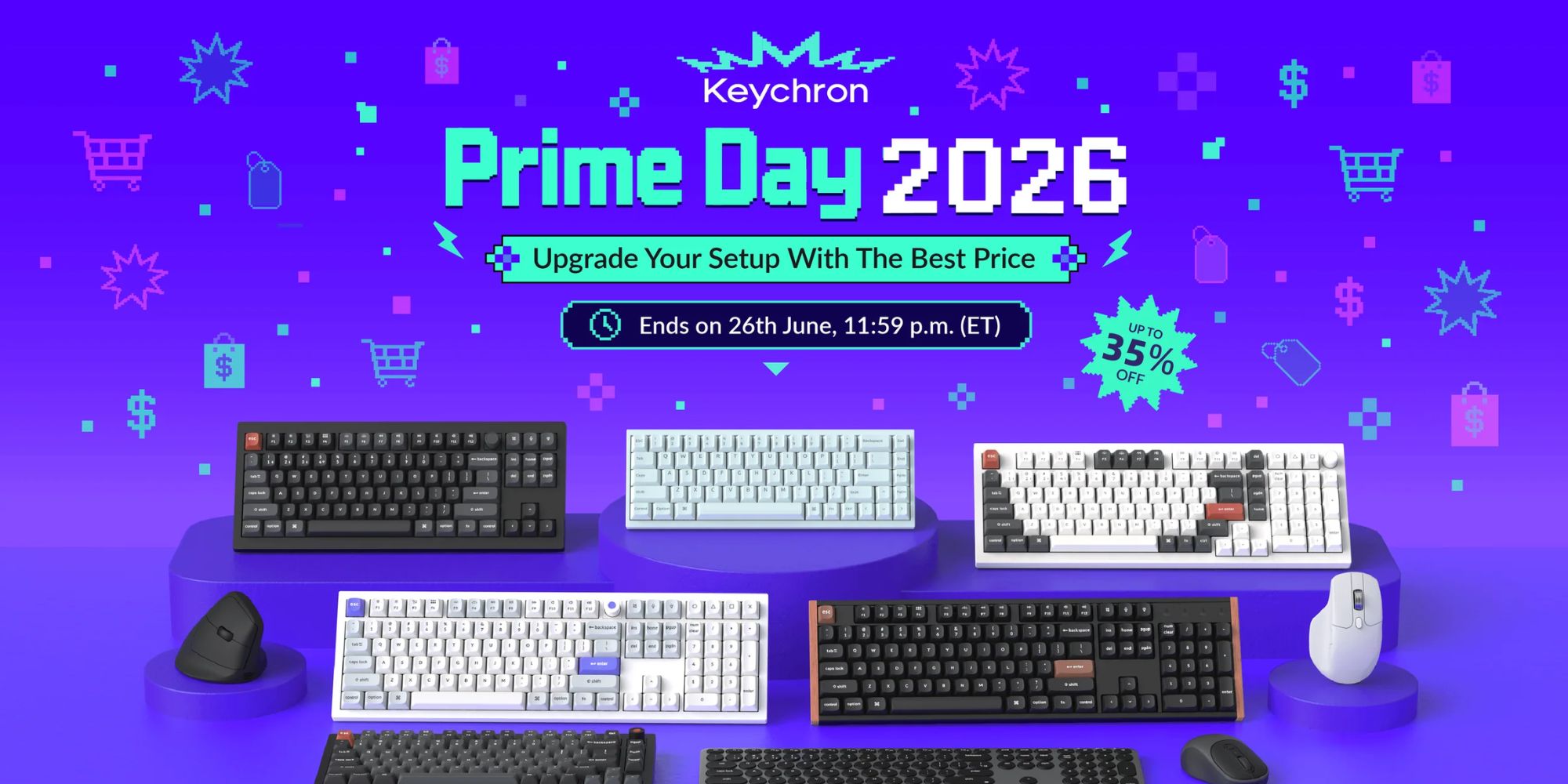 A group of keyboard on a table